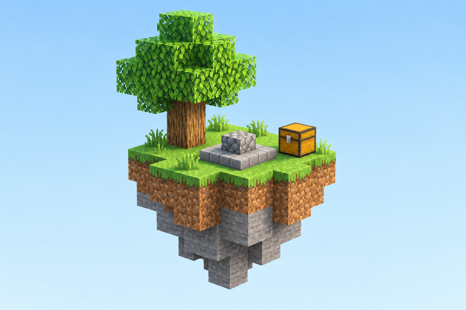 SkyBlock dünyası